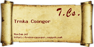 Trnka Csongor névjegykártya