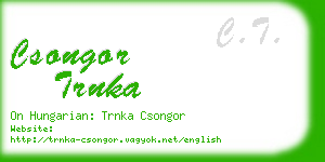 csongor trnka business card